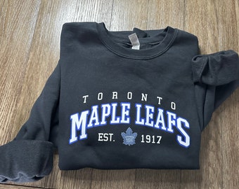 Toronto Maple Leafs Teampullover Vintage Toronto Maple LeafsSweatshirt, Hockey-Fan, Hockey-Sweatshirt, College-Pullover, Toronto Hockey-Shirt