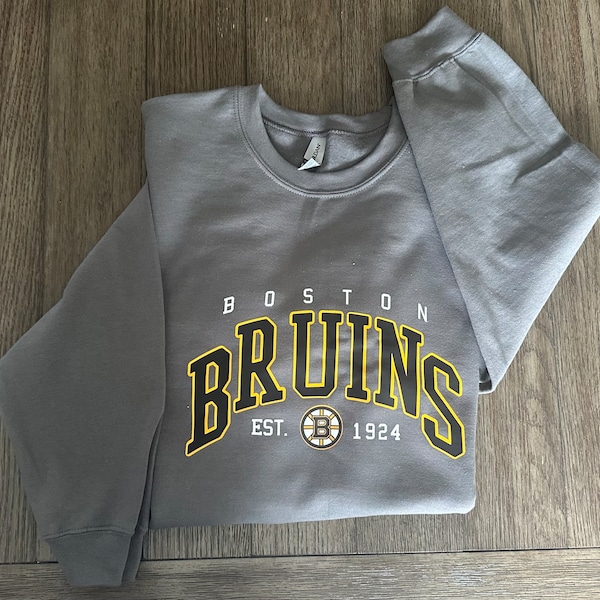 Boston Bruins Team Sweater Vintage, Boston Bruins Sweatshirt, Hockey Fan Sweatshirt, College Sweater, Boston Hockey Shirt