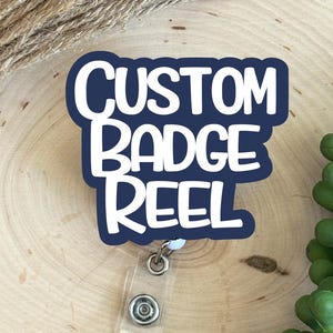 Custom Badge Reel, Custom Badge Reel For Work Id Badge, Custom Logo Badge, Teacher Gift, Nurse Badge Holder, Create Your Own Badge Reel