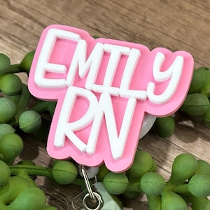 Custom Badge Reel, Custom Badge Reel For Work Id Badge, Custom Logo Badge, Teacher Gift, Nurse Badge Holder, Create Your Own Badge Reel image 4