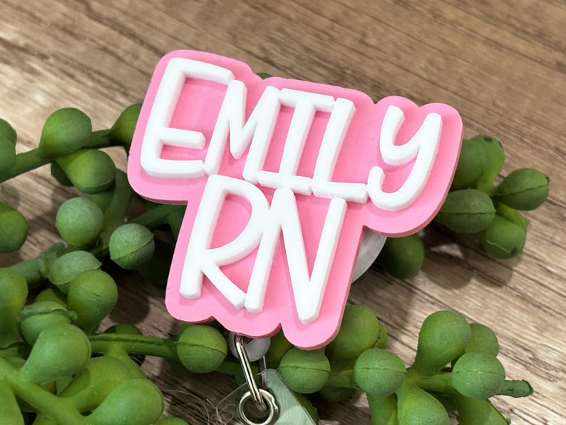 Custom Badge Reel, Custom Badge Reel For Work Id Badge, Custom Logo Badge, Teacher Gift, Nurse Badge Holder, Create Your Own Badge Reel image 4