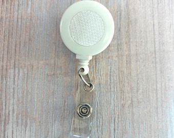 Interchangeable Badge Reel with Velcro, ID Holder, Badge Holder, Retractable Badge Reel Base