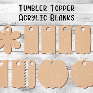 Acrylic Blank Tumbler Name Plate Tag Lids Topper - CLEAR ACRYLIC 40/30/20oz Acrylic Blank Tumbler Name Plate Tag Lids Topper - CLEAR ACRYLIC 40/30/20oz