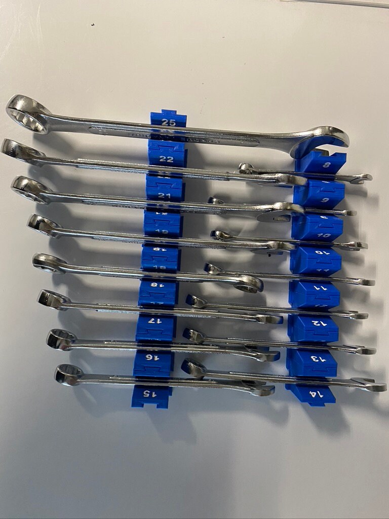 Modular Wrench Tool Organizer MM STL. Print File Etsy UK