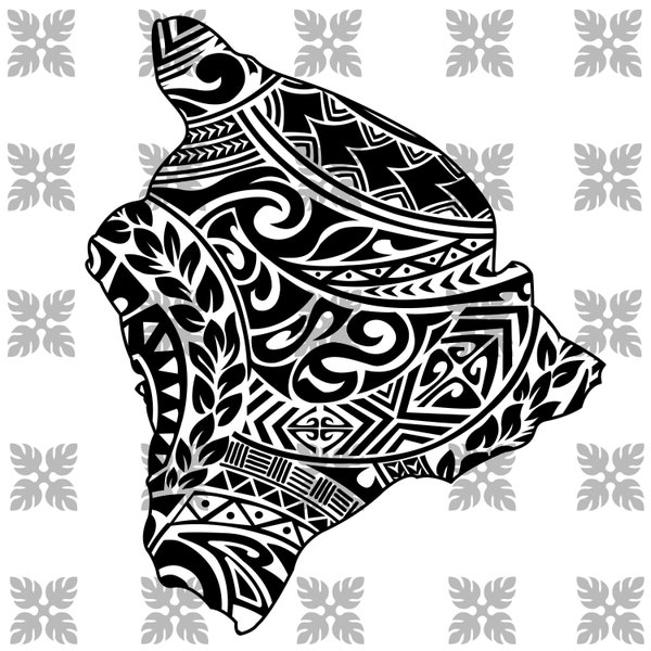DIGITAL DOWNLOAD Polynesian Tribal Hawai'i Island PNG