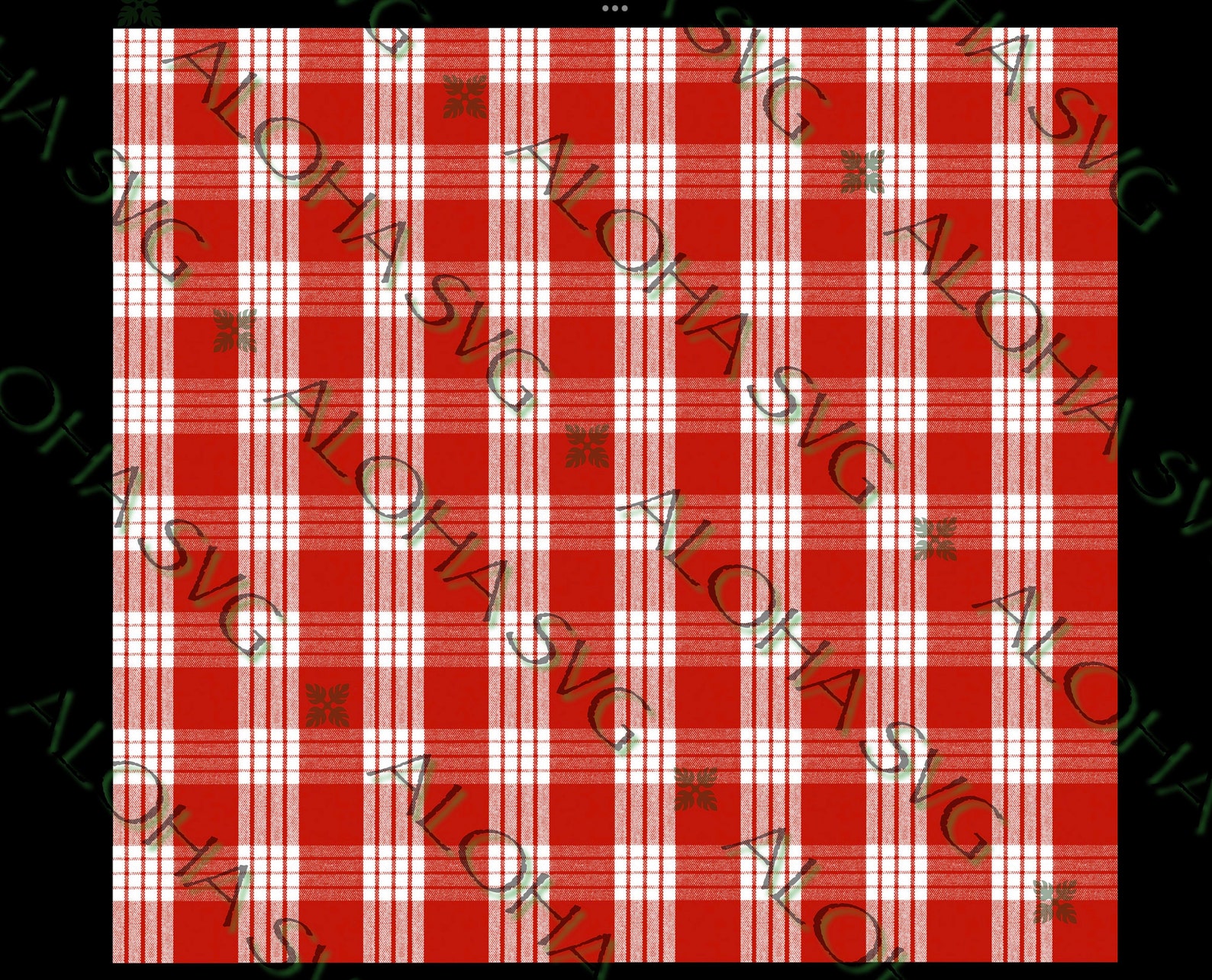 New! Hawaiian Red Palaka Background PNG - Etsy