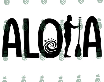 Exclusive!! Aloha Paddler Kane  SVG/PNG/PDF