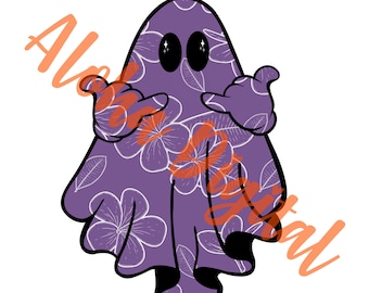 Hawaiian Shirt - Shaka Ghost PNG w/Free Gift!