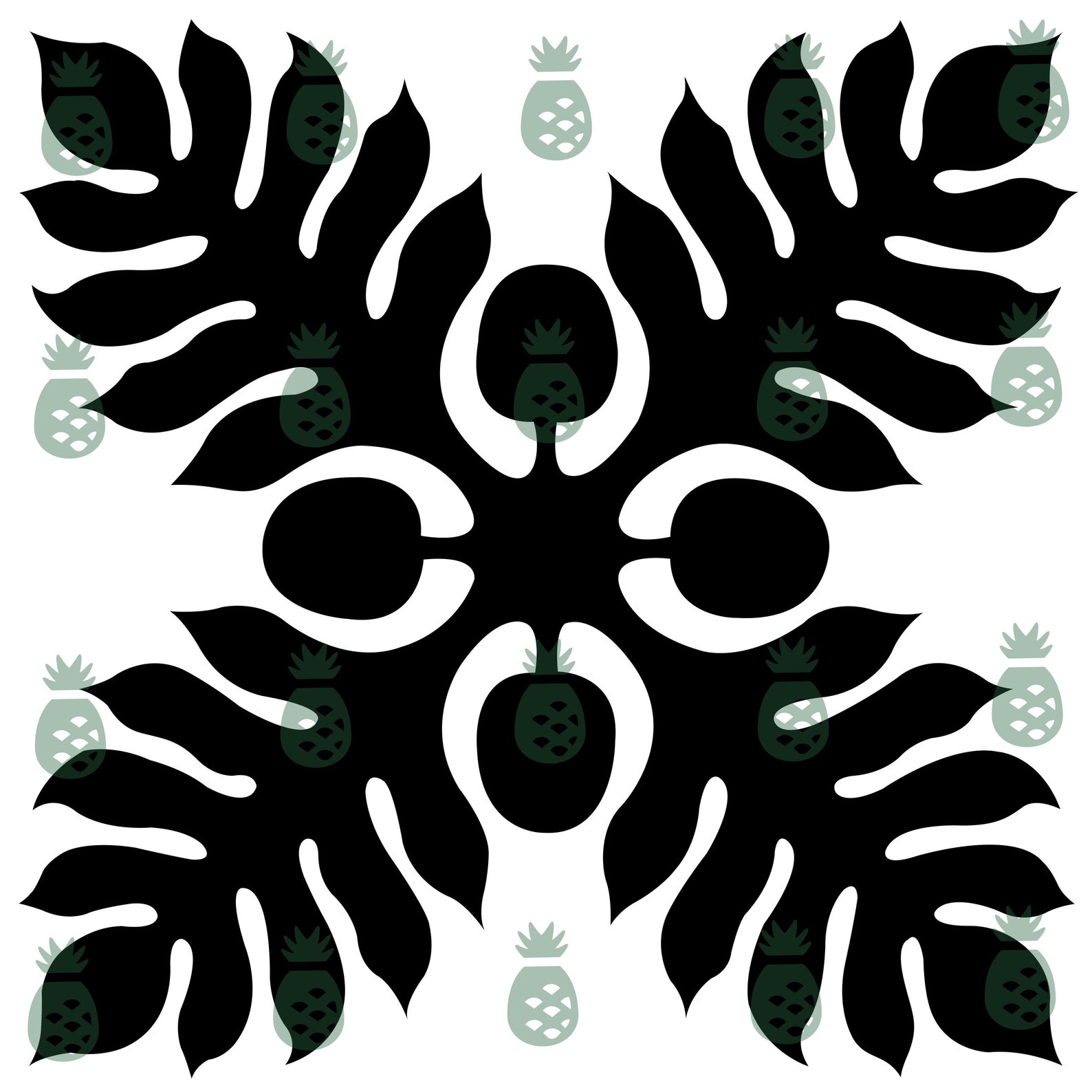 Ulu2 Hawaiian Quilt Block Pattern SVG/PDF/PNG Etsy