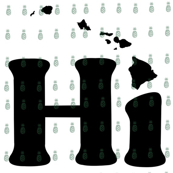 専用です。Hawaii デザイン ハワイ諸島「Hi」SVG デジタル デザイン ファイル - Etsy 日本