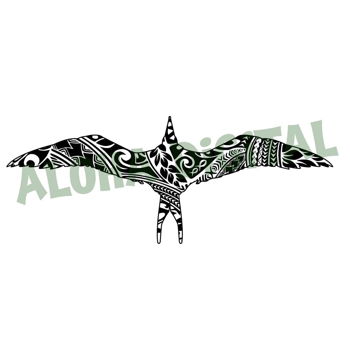 Iwi Bird Pattern DIGITAL DOWNLOAD Polynesian Tribal Iwa Bird PNG *new Design* - Etsy