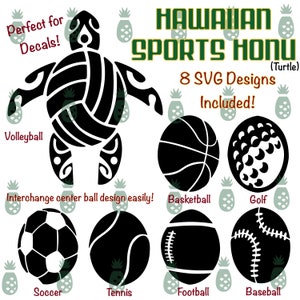 Hawaiiaanse Honu-sportbal SVG-ontwerp