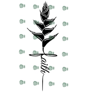 Torch Ginger FAITH Script SVG
