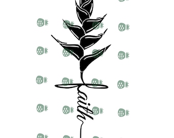Fackel Ginger FAITH Script SVG