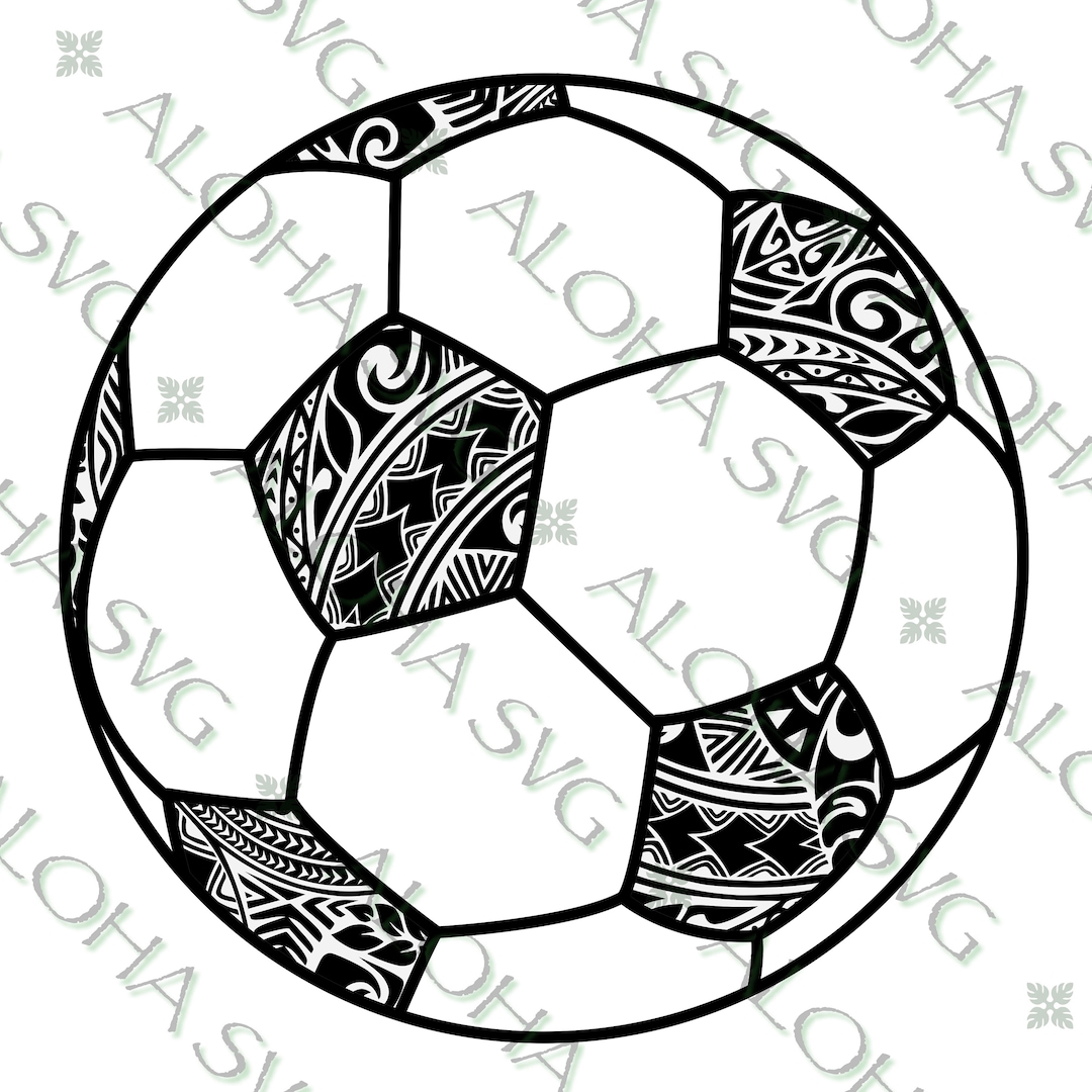 Polynesian Tribal Soccer Ball SVG/PNG - Etsy