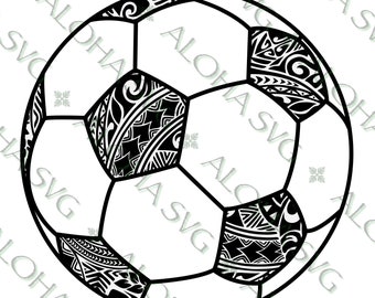 Polynesischer Tribal Fußball SVG / PNG
