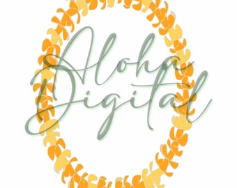 Puakenikeni Lei Frame PNG & SVG