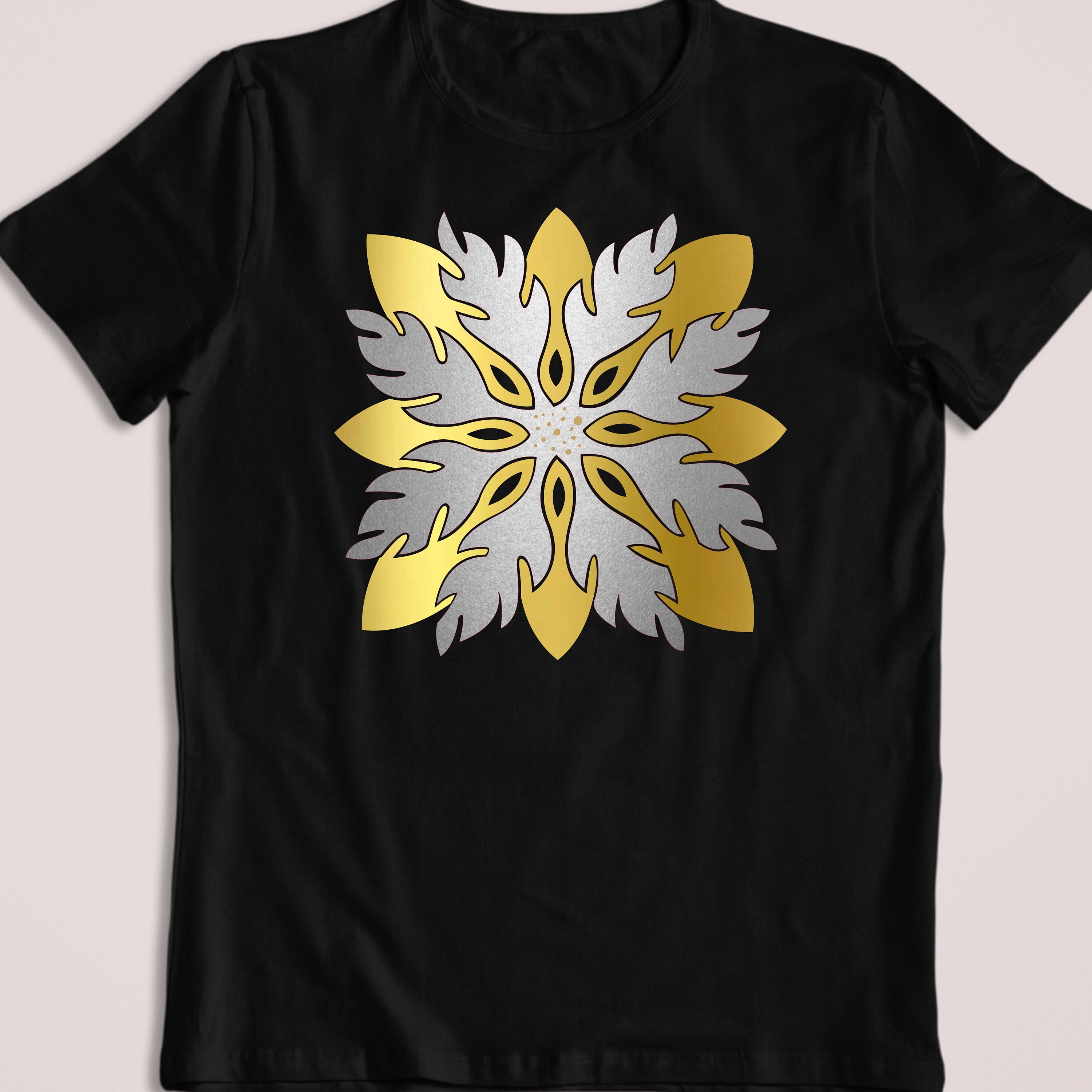 Poinsettia Hawaiian Quilt Block SVG/PNG Design Etsy