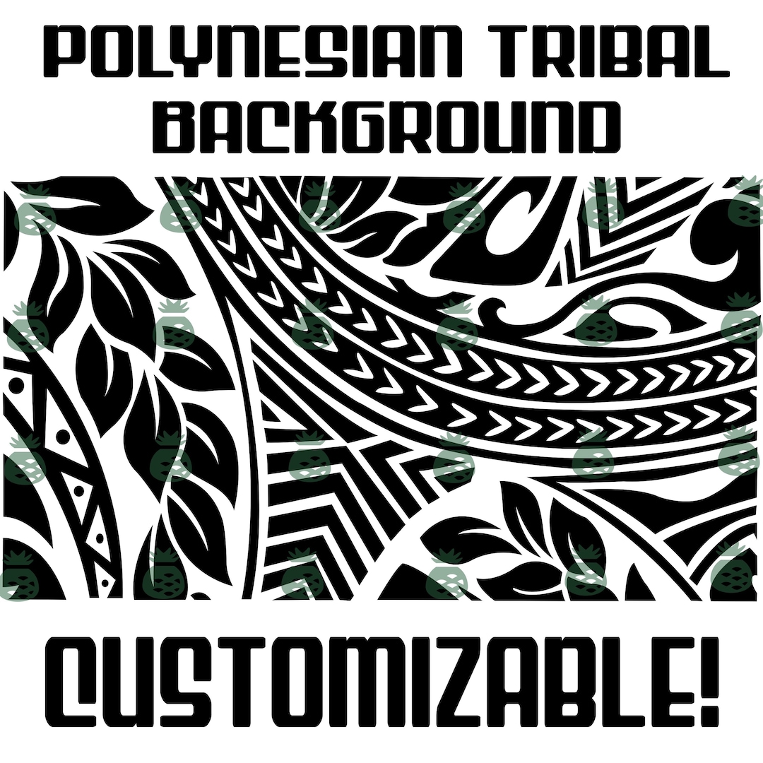 Polynesian Tribal Background SVG/PNG/PDF Design - Etsy