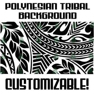 Polynesian Tribal Background SVG/PNG/PDF Design
