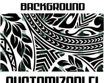 Polynesian Tribal Background SVG/PNG/PDF Design
