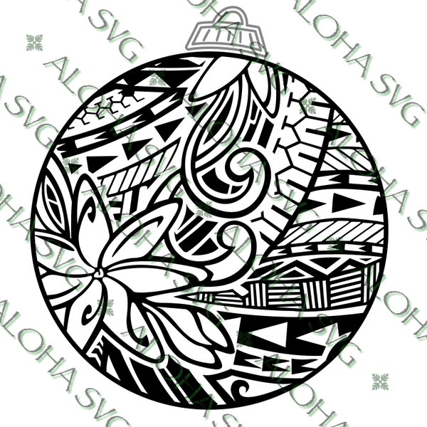 Tribal Christmas Ornament #3 PNG