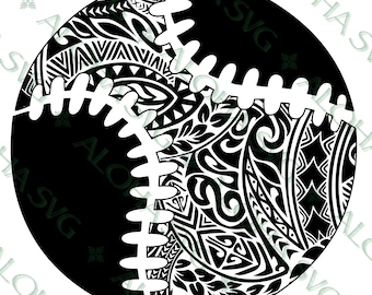 Polynesian Tribal Baseball/Softball PNG & SVG
