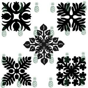 SVG*** 5-Pack(2) Hawaiian Quilt Block Designs