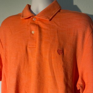 Men's Chaps XXL Polo Coral Peach Cotton Blend Short Sleeve Shirt
