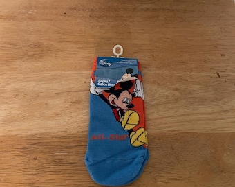 Kids Mickey Mouse All Star Blue Socks Size 6-8