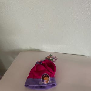 Set Bonnet Et Moufles Dora The Explorer Rainbow - Taille Unique Enfant - Acrylique - Neuf Avec étiquettes - Fille
