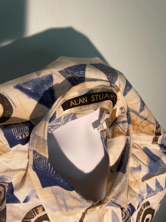 Alan Stuart Medium Front Button Pocket Short Slee… - image 3