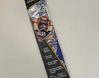 Ready To Fly 23 Inch Tall Star Wars One Piece Poly Diamond Kite with Sky Tails Included