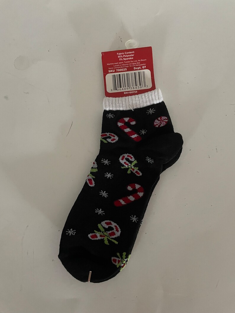 Fun Ladies Socks Size 911 Christmas Sparkle Ankle Socks Etsy