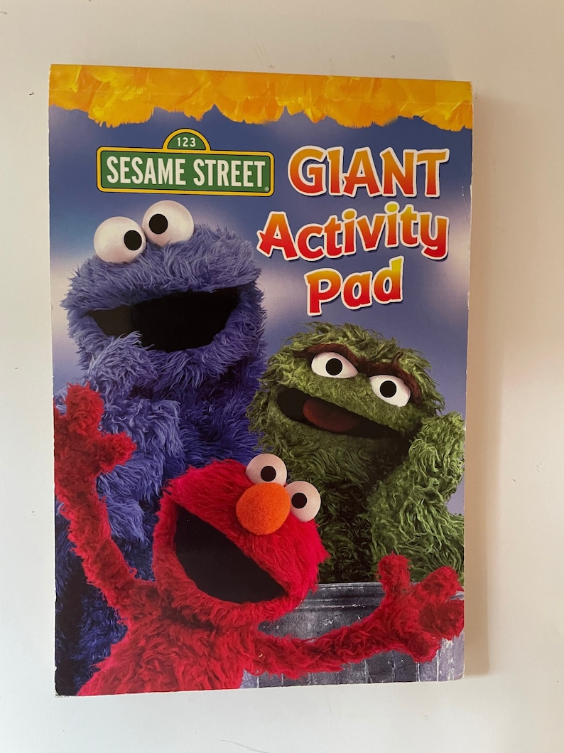 Sesame Street Giant Activity Pad Etsy