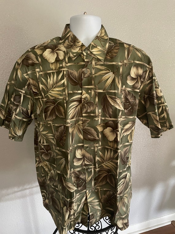St Johns Bay Island Style Shirt: Mens Medium Cotton Floral Print - Etsy St Johns Bay Island Style Shirt: Mens Medium Cotton Floral Print - Etsy