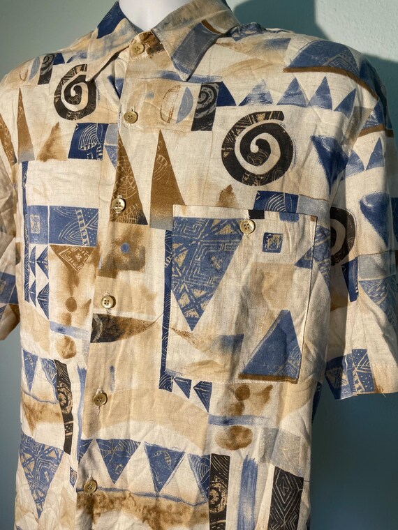 Alan Stuart Medium Front Button Pocket Short Slee… - image 2