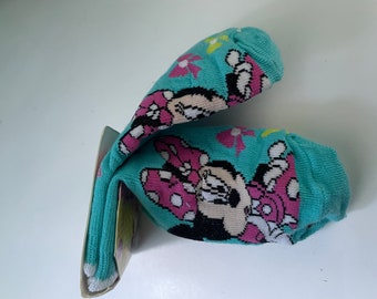 Disney Minnie Mouse Girls Shoe Size 8-10 Sock Size 6-7.5