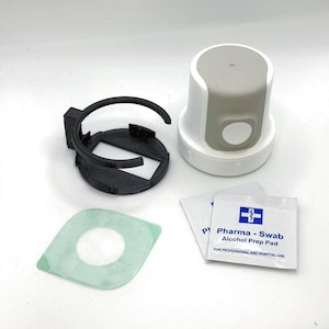 Dexcom G7/One+ (Dexcom One Plus) Organizer podróżny z uchwytem na chusteczki nasączone alkoholem i naklejką | Kompaktowy zestaw dla diabetyków typu 1