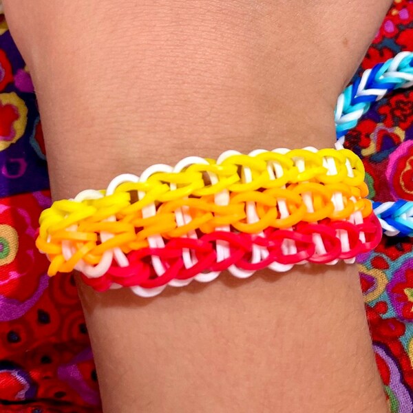 Rainbow Loom Bracelet - Etsy