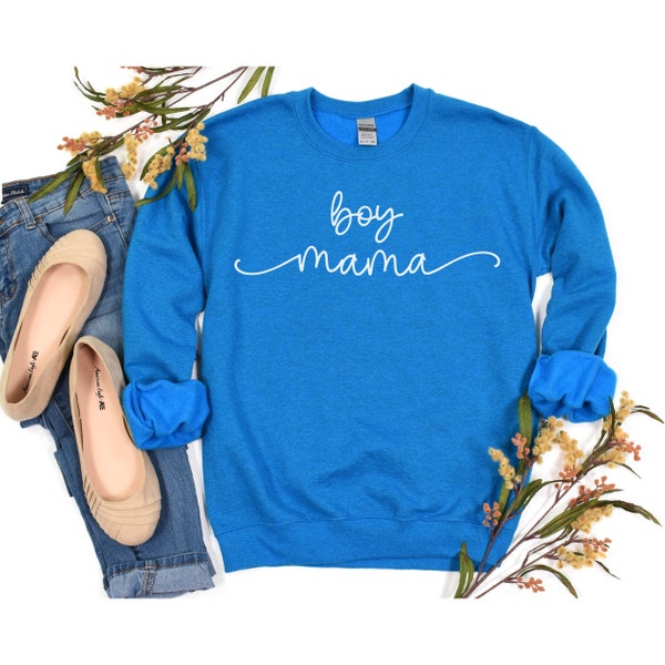 Boy Mama Sweatshirt, All Boys, Mom of Boys, Mother's Day, Gift, Baby Shower, Mommmy, Mom to Be, Gender Reveal, Pregnancy Announcement, New