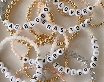Bracelet de l'amitié, Empilage de bracelets, Bracelet de soeurs, Bracelets prénom, Bracelet mot personnalisé, Cadeaux de demoiselles d'honneur, Bracelet pour tout-petit