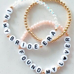 Bride Era Bracelet, Swiftie Inspired Bridal, Swiftie Bachelorette Party Favour, Eras Friendship Bracelet, It’s Me Hi I’m The Bride It’s Me image 5