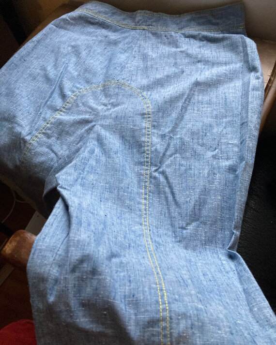 Handmade Vintage 1970s Lightweight Bell Bottoms - image 8