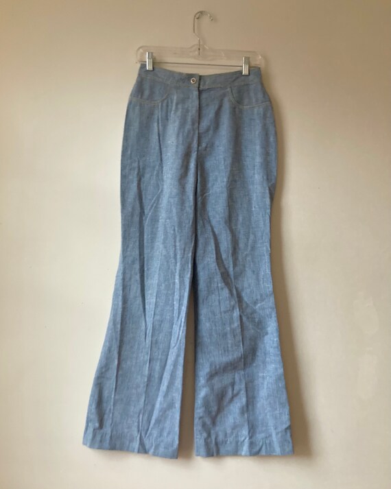 Handmade Vintage 1970s Lightweight Bell Bottoms - image 2
