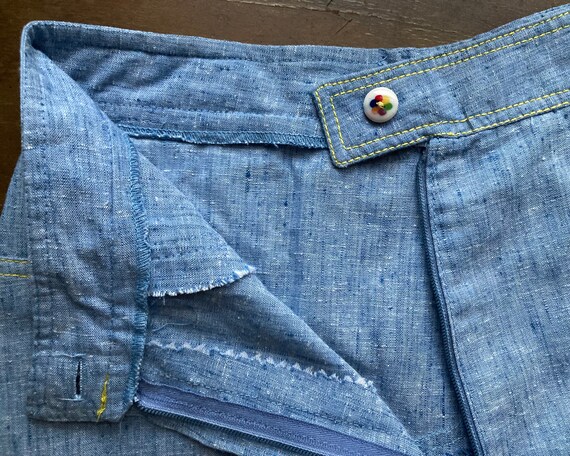 Handmade Vintage 1970s Lightweight Bell Bottoms - image 10
