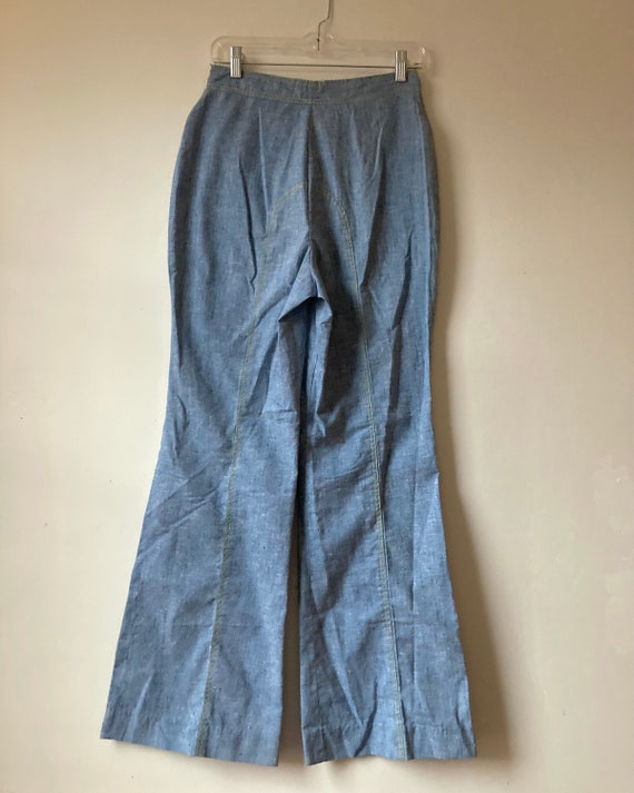 Handmade Vintage 1970s Lightweight Bell Bottoms - image 4