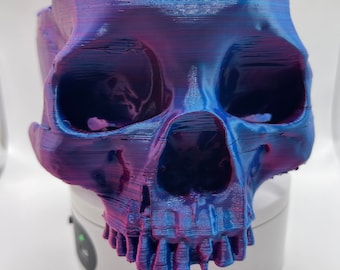 Skull Candy Bowl - 3D Printed Halloween Decor - Spooky Gift Idea