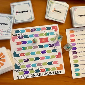 The Bookish Gauntlet TBR Game | Printable Reading Challenge | Digital Download | Fun and Customizable TBR Game for Readers and Book Lovers