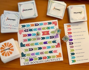 Bookish Gauntlet TBR Game | Printable Reading Challenge (Digital Download)